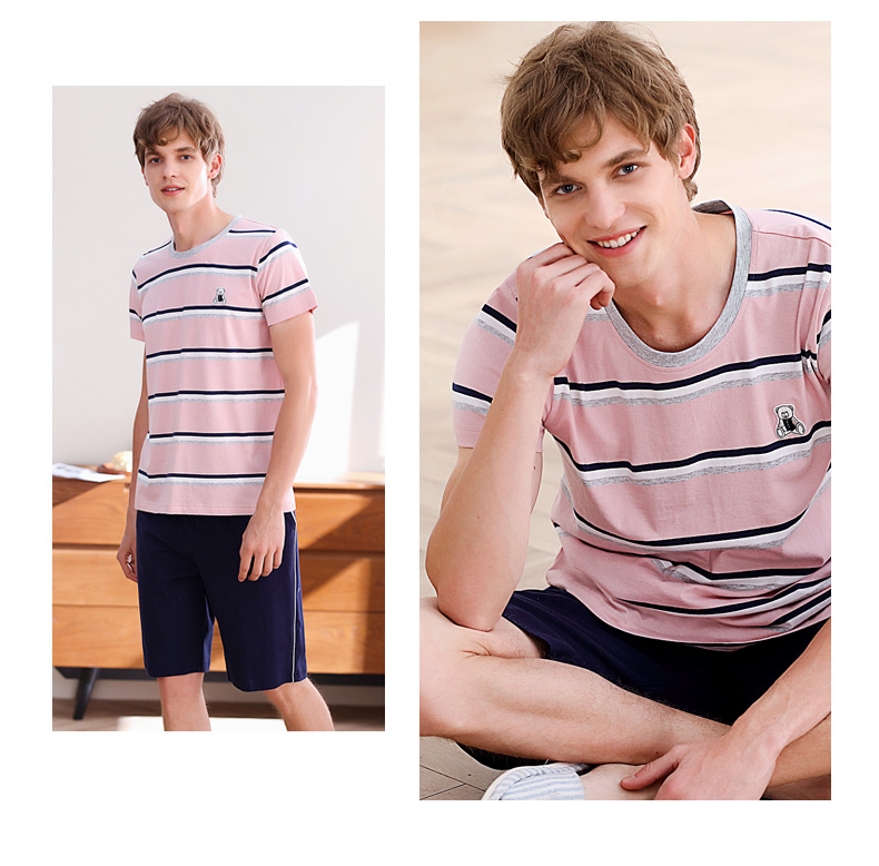 Pyjama mixte en Coton à manche courte - Ref 3005442 Image 17