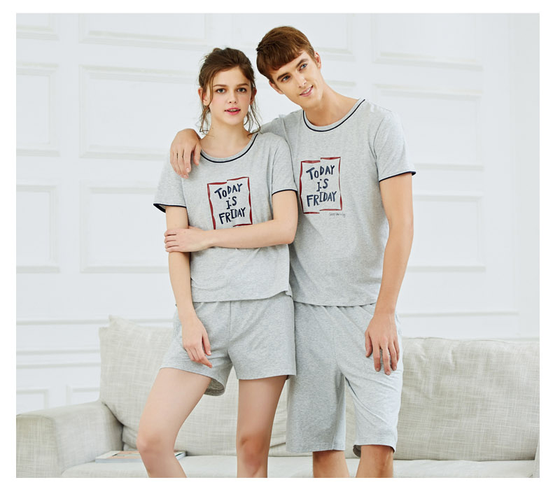 Pyjama mixte en Coton à manche courte - Ref 3005429 Image 13