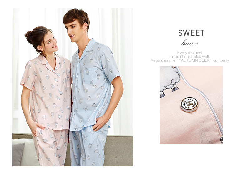 Pyjama mixte en Coton à manche courte - Ref 3005438 Image 13