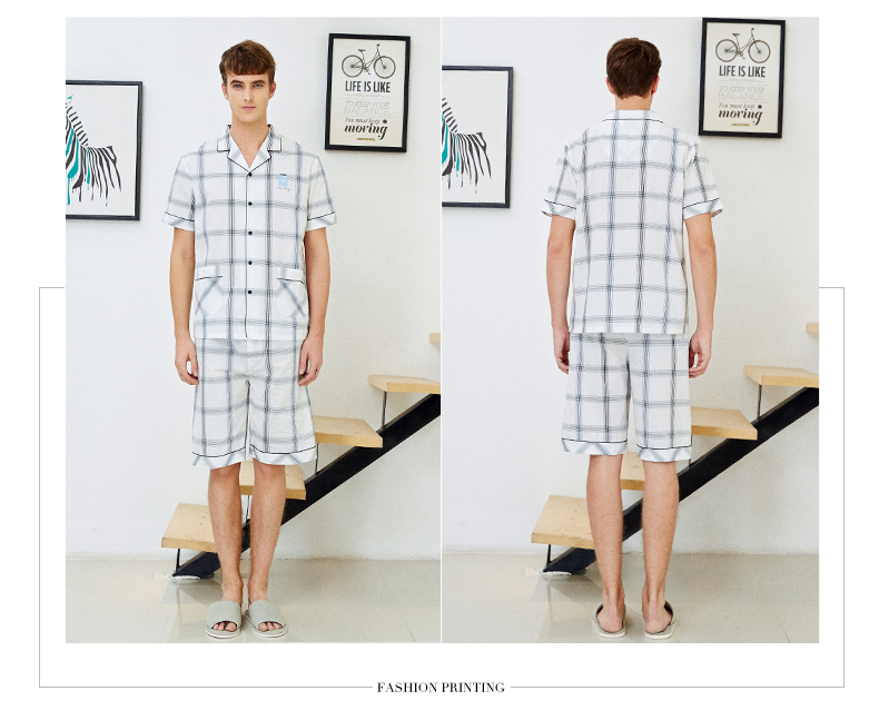 Pyjama mixte en Coton à manche courte - Ref 3005401 Image 13