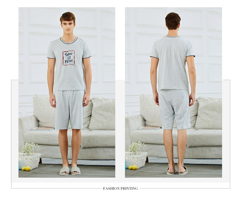 Pyjama mixte en Coton à manche courte - Ref 3005429 Image 12