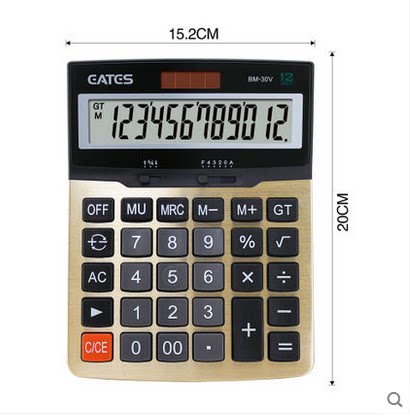 Ida's time voice computer finance big button table face type business metal panel multifunction calculator office
