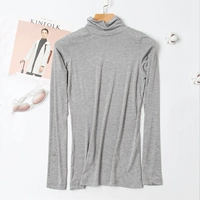 Cọc cổ áo sơ mi cổ áo nữ mỏng phần cotton nhiệt đồ lót nữ mùa đông cao cổ áo modal quần áo mùa thu phiên bản Hàn Quốc quần áo giữ nhiệt nữ