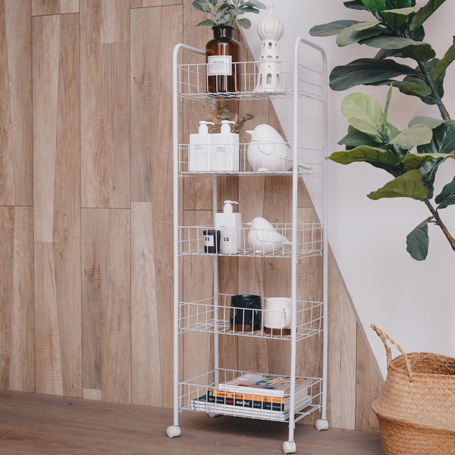 Mobile cart floor-to-ceiling multi-layer storage bookshelf room bedroom artifact snacks with wheels small storage rack kitchen storage