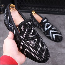 Summer breathable bean-bean shoes male sloth man a foot pedal Inron trend fashion 100 hitch casual shoes net red identical shoes