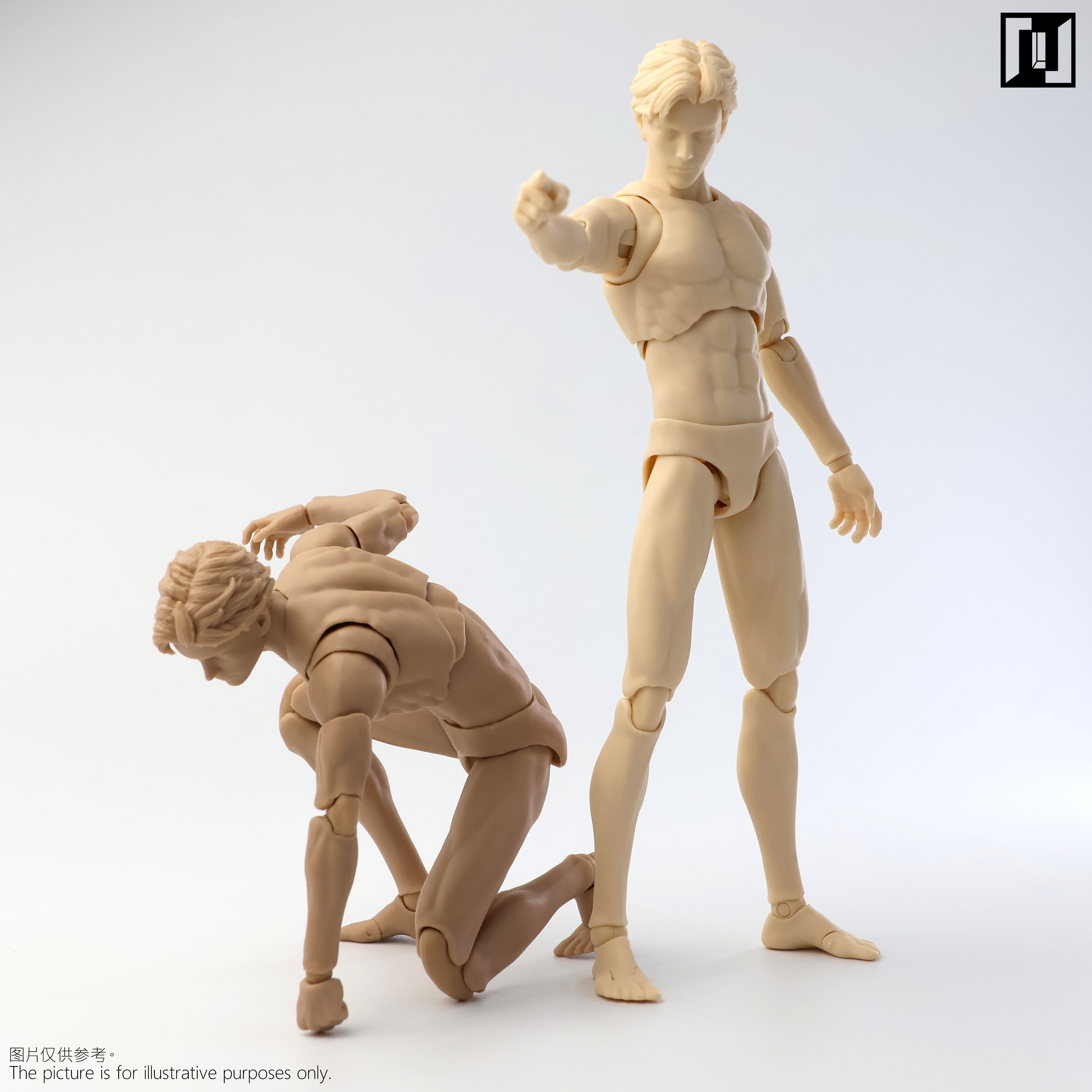 Mirrfig 1/12スケール 可動式男性フィギュア MF001（在庫あり）