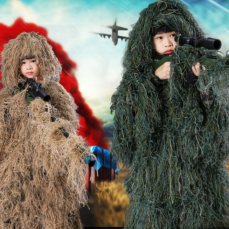 Eat chicken with the same Jili suit stealth coat wool jungle children PUBG suit sniper adult real man