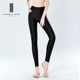 Huangs Portuguese glossy pants women's autumn and winter plus velvet thick and thin buttocks tight-fitting bottoming pants authentic