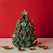 New Christmas tree Nobel pine real tree home Christmas decoration small desktop ornaments high-end niche gifts