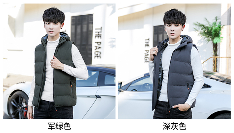Mùa thu và mùa đông vest nam xuống vest thể thao không tay vest nam phiên bản Hàn Quốc của xu hướng áo khoác vest dày hoang dã áo polo thể thao nam