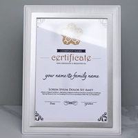 Право -Угол белый серебряный край