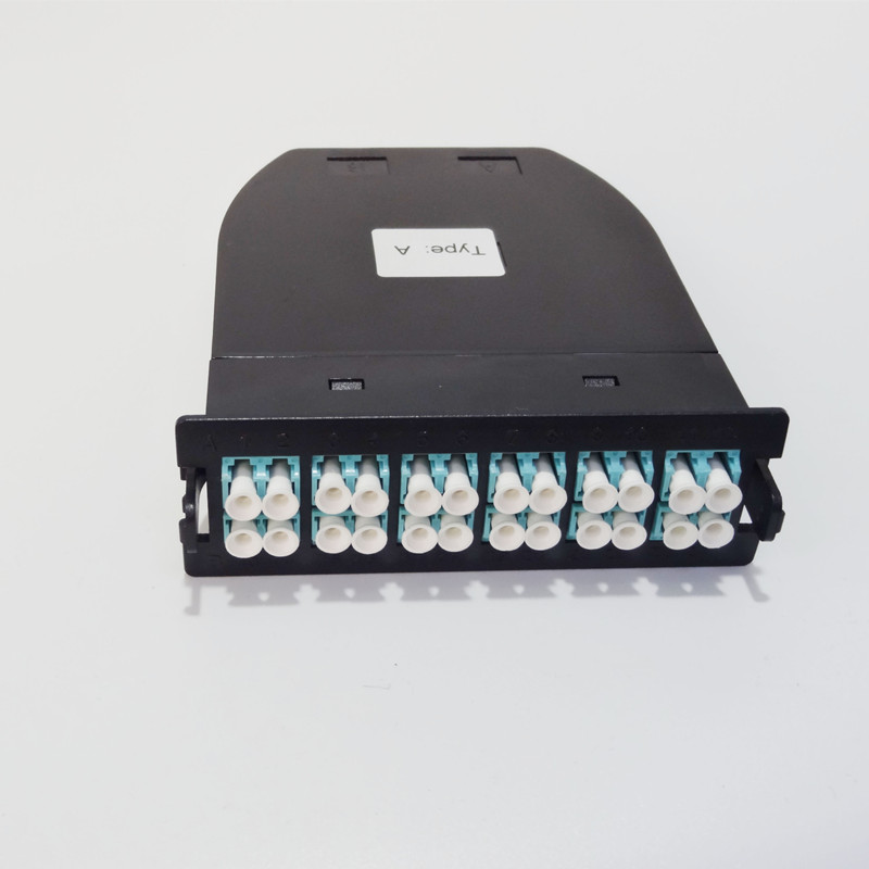 MPO-LC pre-terminated module box high-density fiber optic distribution frame 1U data center room quick connect 96 core 288