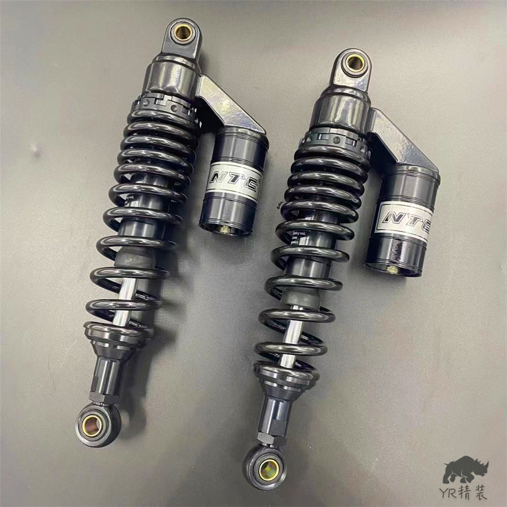 Suitable for Aprilia CB150 silver steel latte iron armored cavalry retro locomotive modified shock absorber