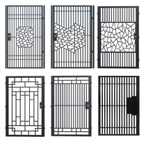 Small iron gate garden gate courtyard door outdoor villa door fence door fence door single and double anti-theft yard gate