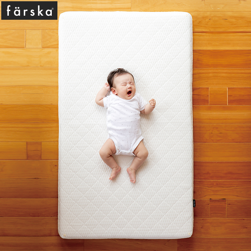 Japan Farka full wash 3D summer upholstered hard mat children's latex mattress breathable foldable crib mat