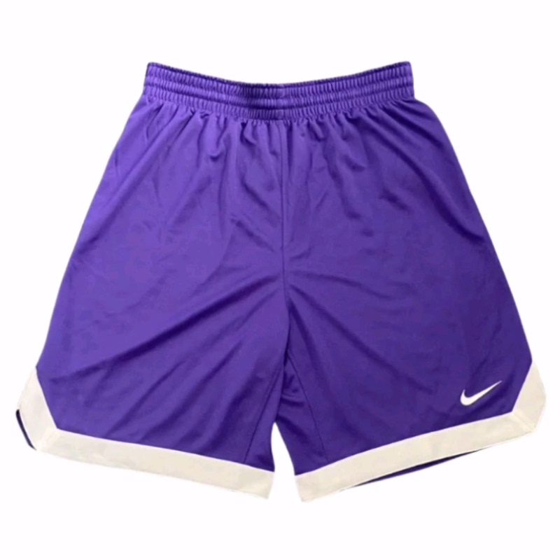 Nike Solid Color Printed Logo Breathable Straight Shorts Men's Purple