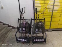 Anti-riot steel fork shield stab-proof clothing security security equipment self-defense security eight-piece set anti-riot equipment rack combination rack