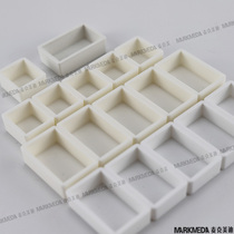 Domestic Half Block Full Block Solid Watercolor Pigments Split Up Small White Box Empty Box Plastic Square Small Lattice Import