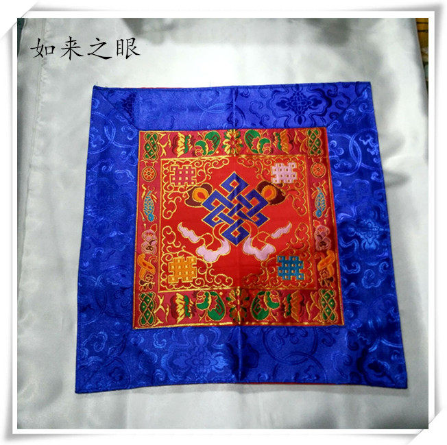 (Eye of the Tathagata) Nepal bell and pestle mat Vajra bell Vajra bell Dharma mat Buddha statue mat blue