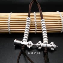 Oversized 925 sterling silver counter Oversized chanting counter Buddha beads accessories Diamond pestle counter