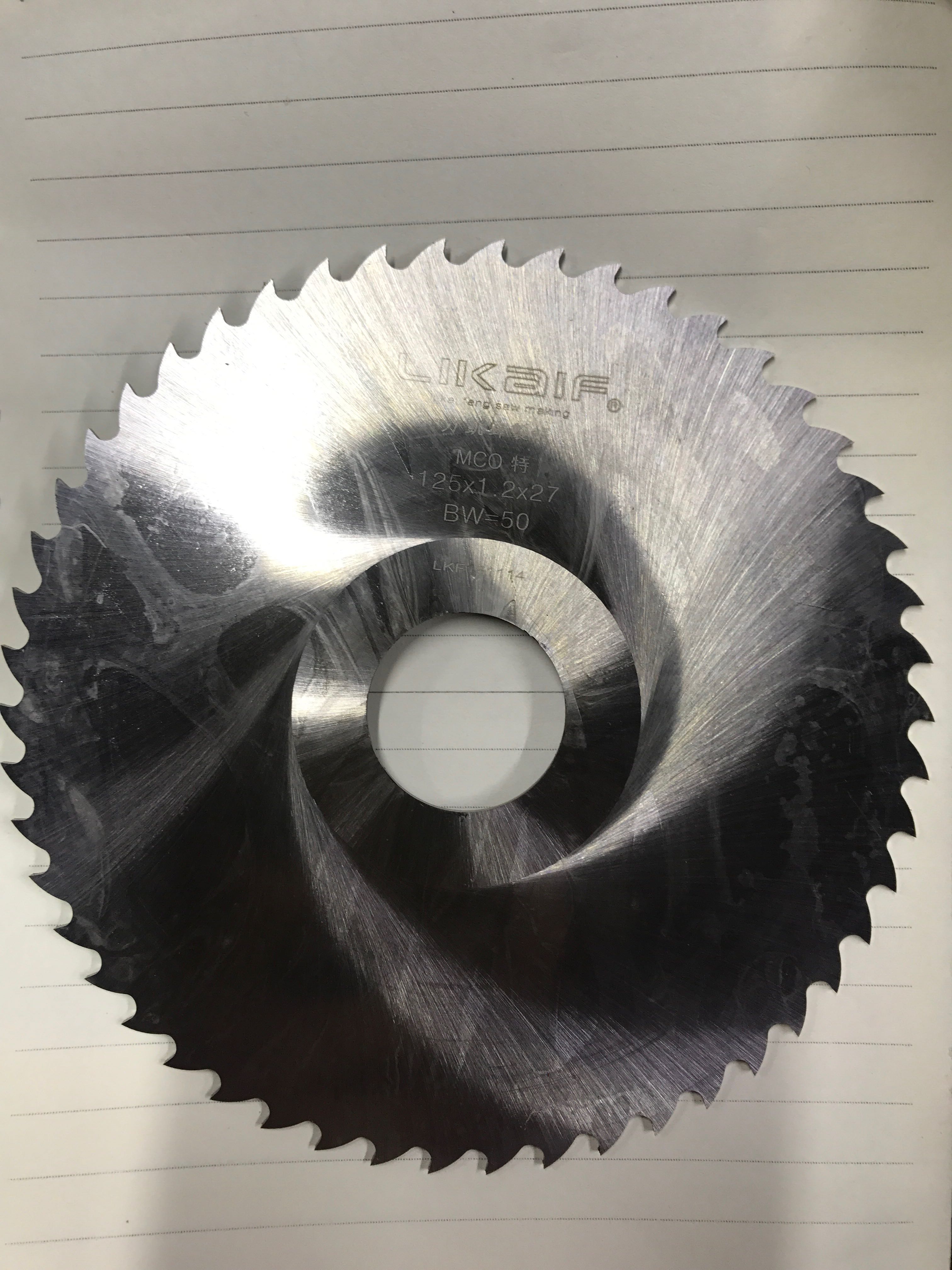 Likaifeng saw blade cobalt-containing material dedicated to cutting aluminum rod arc tooth type 125 large