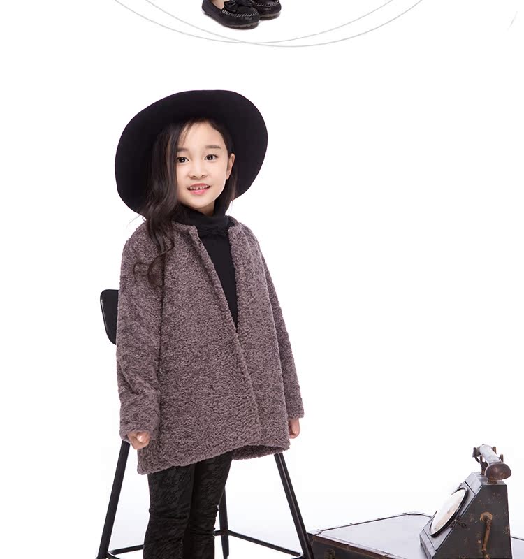 Manteau pour fille SC.ANNABELLE en laine - Ref 2162125 Image 14