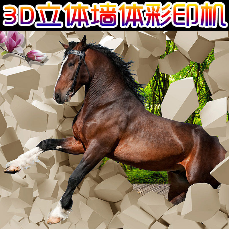 Wall painted outdoor walled spray-painted equipment Furnishing Interior Decoration Mural TV Background Wall Upholstery Print machine