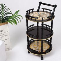 High-end delivery snacks Snacks cake tea truck wine cart mobile living room bedroom storage storage rack