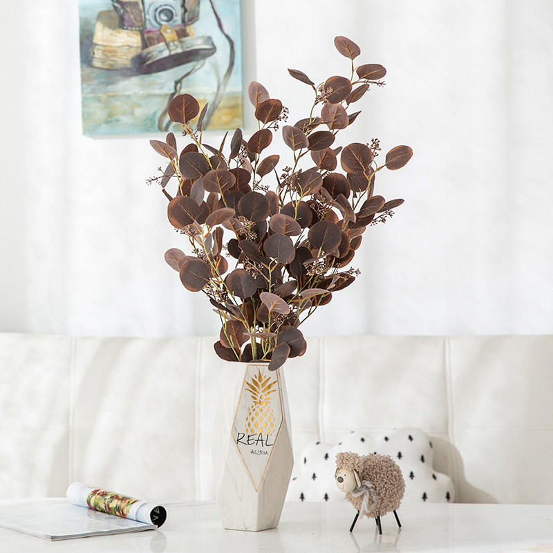 Eurostyle high emulation flower fit grass Eugalie outdoor emulation flower and grass flower plant wall home outdoor decoration