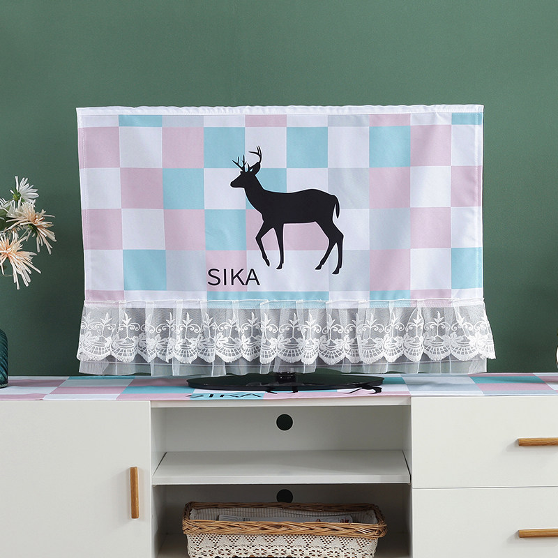 TV set dust cover cover Household lace fabric TV dust cloth TV cabinet cover cloth Rectangular tablecloth