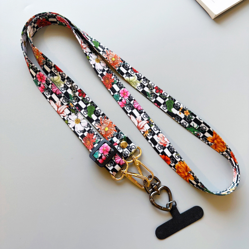 Original High-End Tribal Style Mobile Phone Crossbody Strap, Adjustable Width, Anti-Lost Lanyard, Durable, Creative Clip, Detachable