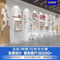 Company corporate culture wall conference room office wall stickers custom front desk background wall design honor wall image wall