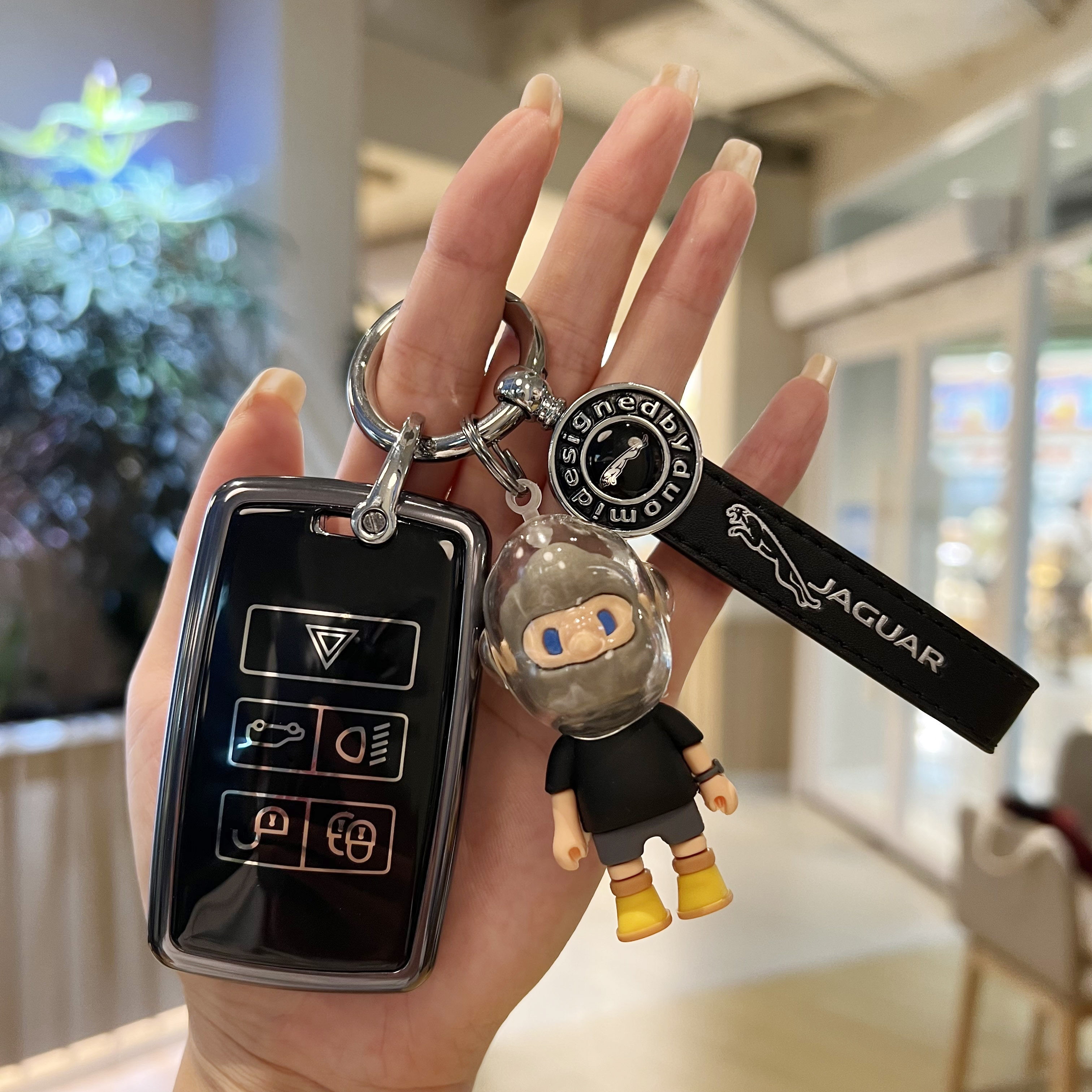 Suitable for Jaguar xel key set xfl bag fpace high-end shell epace personality xj female buckle ftype aluminum alloy