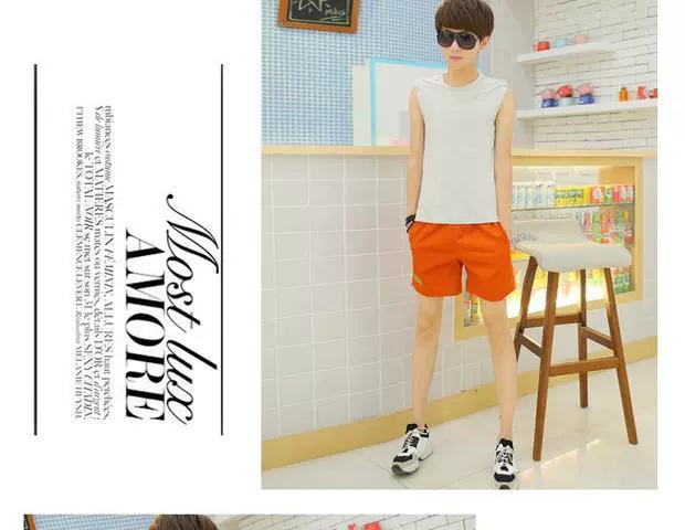 Mùa hè lỏng lẻo chàng trai giản dị quần short quần bò cạp nam đất xã hội ba điểm 4 điểm quần nhanh khô 3 bốn quần quần ngắn