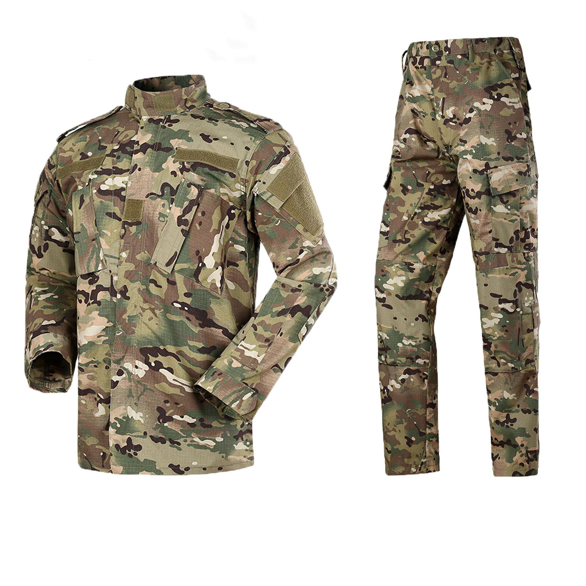 Outdoor Equipped Camouflak Tactical Camouflak Suit Men's Special Soldiers for Training Women's Army Training Army Fatigues Army Fatigues