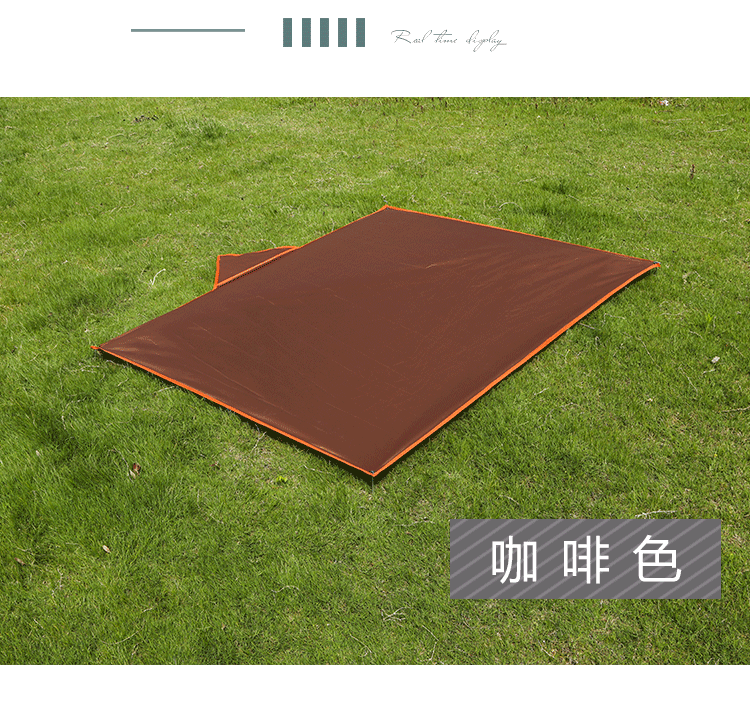 Thảm cắm trại du lịch ngoài trời tăng thảm cỏ không thấm nước vải mini cầm tay bãi biển dã ngoại đôi - Thảm chống ẩm / Mat / Gối thảm trải du lịch