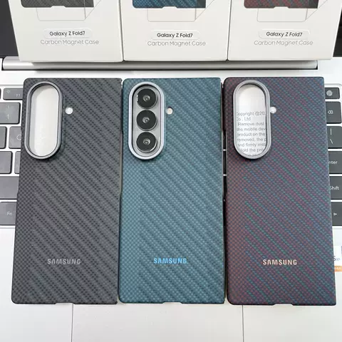 Carbon Fiber Weave Foldable Samsung Phone Case for Samsung Galaxy Z Fold 8, Samsung Galaxy Z Fold8 – Fold7