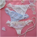 Японское сексуальное комфортное шелковое нижнее белье, штаны, с вышивкой