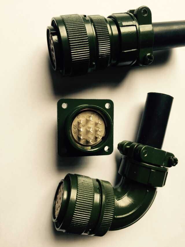 US Military Mark Servo Motor Aviation Plug Socket Imitation Amphenol MS3108 20-18S 9 Core