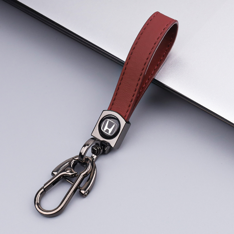 Honda Car Keychain Crv Civic 10Th Generation Accord Enjoy Domain Haoying Vezel Lingpai Fit Key Leather Strap