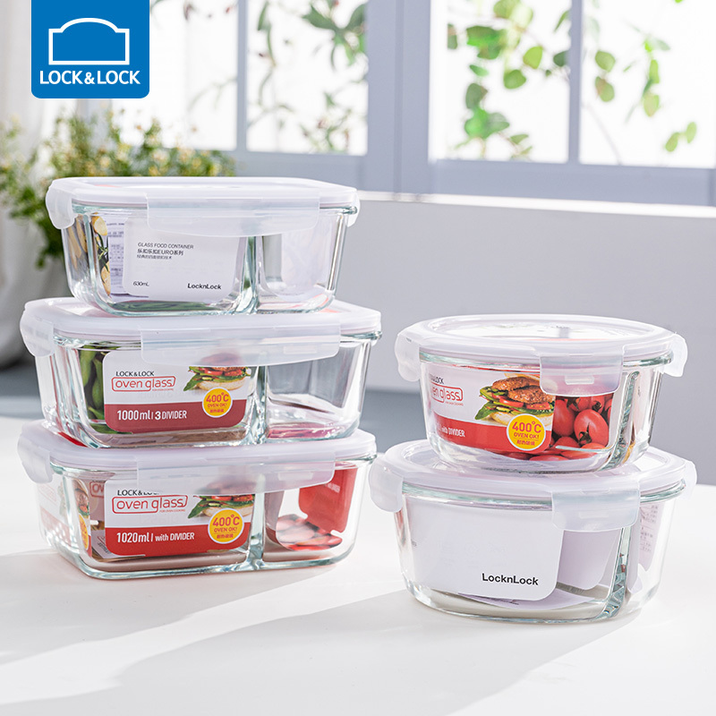 Locknlock Glass Food Storage Container, Microwaveable Lunch Box, Office Worker Bento Box, Lunch Box with Compartments, Fruit Box Locknlock Glass Food Storage Container, Microwaveable Lunch Box, Office Worker Bento Box, Lunch Box with Compartments, Fruit Box