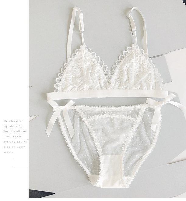 Bí mật của bạn Bralette siêu mỏng ren tam giác cup bra mà không có vòng thép nhỏ thoải mái ngủ bộ đồ lót đồ bơi nữ kín đáo