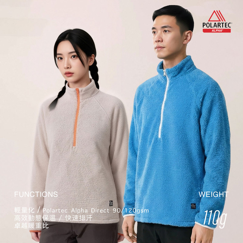 Zer0G Lightweight Fleece Long-Sleeve Dynamic Thermal Insulation Polartec Alpha Direct Mid-Layer Thermal Clothing