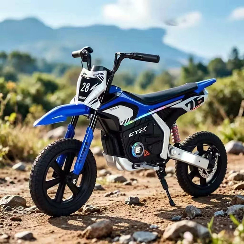 Children's Electric Off-Road Motorcycle, Boys and Girls Toy Car, Two-Wheeled Kids' Mountain Bike, Can Be Ridden, Battery Rechargeable