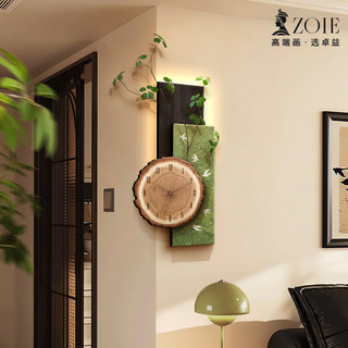 Vintage Corner Clock Wall Clock for Living Room 2025 New Retro Creative Home Dining Room Corner Clock Wall Hanging