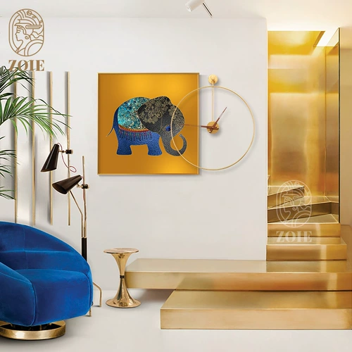 Слоновое крыльцо декоративная живопись современная легкая роскошная ресторан фон настенные настенные живопись простая новая китайская гостиная мягкая живопись