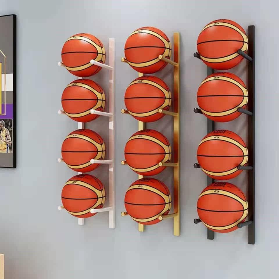 Kindergarten basketball storage rack home ball rack store wall hanging men's and women's football volleyball sports display rack