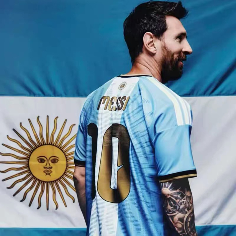 26 Argentina Messi Retirement Jersey Messi National Team Farewell Game Commemorative Player Version Jersey Children's Football Uniform 26 Argentina Messi Retirement Jersey Messi National Team Farewell Game Commemorative Player Version Jersey Children's Football Uniform