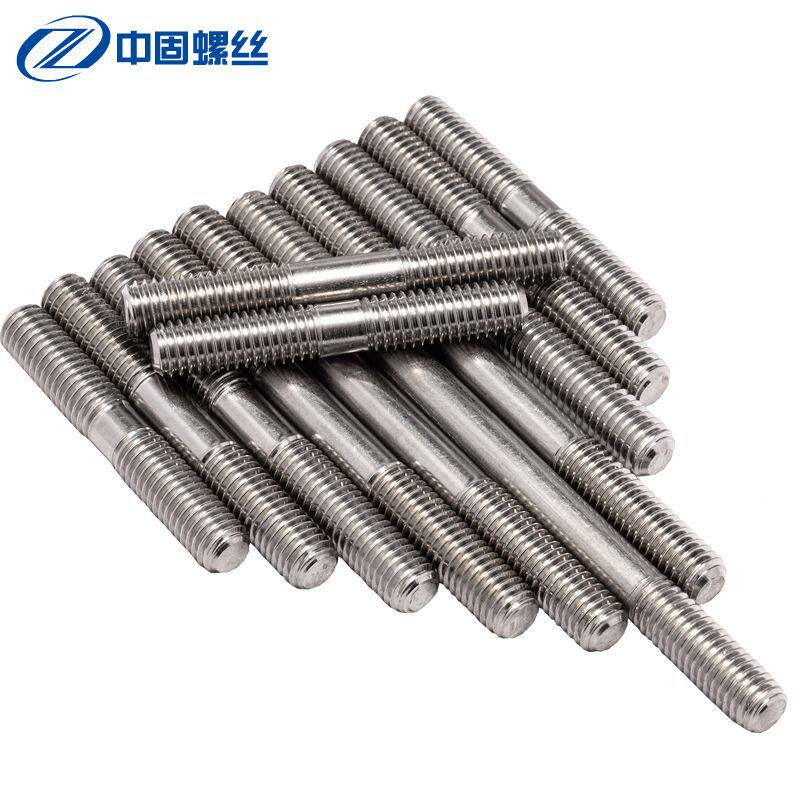 304 stainless steel double head screw screw screw screw screw custom *30 40-300mm m6m8m10m12