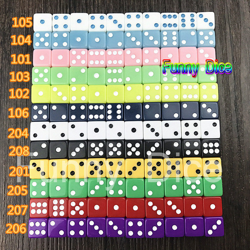 High-quality foreign trade conventional dice #12mm right-angle game dice KTV sieve point dice 10 grains